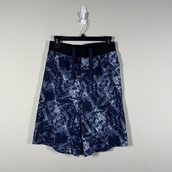 Lululemon Other - Lululemon Mens Cityscape Print Running Shorts Navy White Size S Small